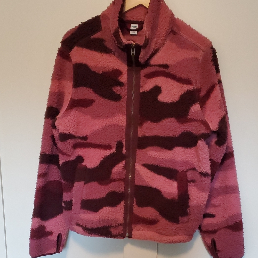 Old Navy Pink and Brown Camo Jacket
